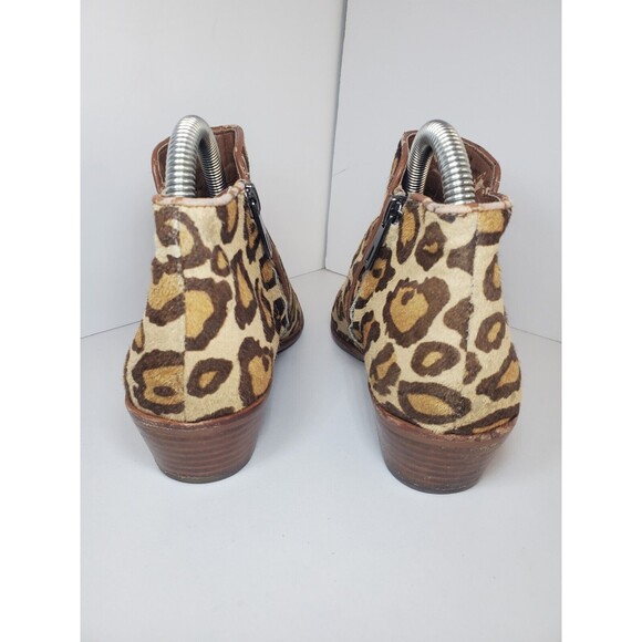 Sam Edelman Petty Cheatah Print Cow Hide Womens Booties Sz 6.5 *Read City Chic - Picture 7 of 14